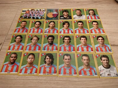 PANINI FOOTBALLERS SERIES A 2007 08 COMPLETE TEAM CATANIA