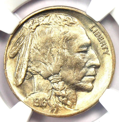 1916-D Buffalo Nickel 5C Coin. Certified NGC MS67 - RARE Top Pop 2/0 in MS67!