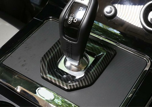 Carbon Fiber ABS Gear Shift Panel Cover For Land Rover Range Rover Evoque 2020 - Picture 4 of 12