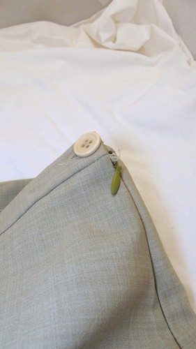 Halfon Pantalone Da Donna Beige Taglia 44 Gamba Dritta In Lana Vergine Elegante - Picture 7 of 13