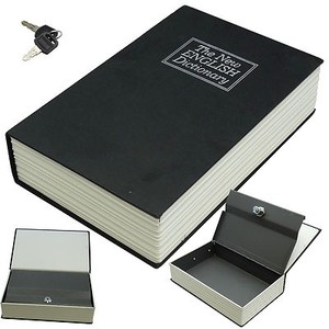 dictionary metal book safe