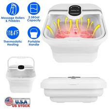 Collapsible Foot Spa Massager Bath Tub with Heat Massage Roller Pedicure Machine