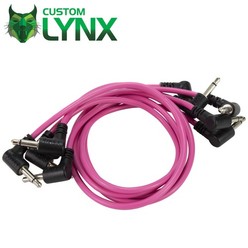 5 Pack - Eurorack Patch Cables. Modular Leads. CV Trigger. Angled 3.5mm Jacks - Picture 7 of 21