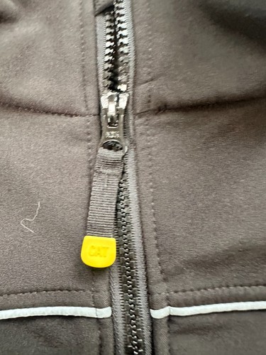 Caterpillar Inc. Workwear Redefined Jacket Men 2XL Black Logo Mock Neck Full Zip - Picture 4 of 10