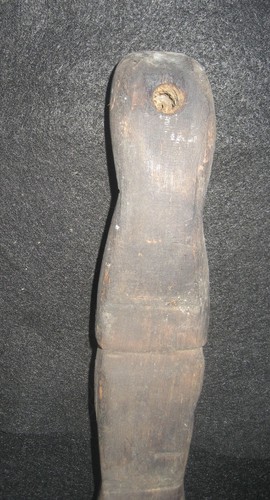 Old Primitive Wood Carving / Hand Carved -Primitive Woman 13" Tall... - Picture 4 of 15