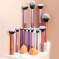 12 Pcs Real Techniques Makeup Brushes Set Foundation Smooth Blender Sponges Puff
