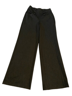 Nwt Max Studio London Pinstripe Wide Leg Dress Pants Formal Career Work Office