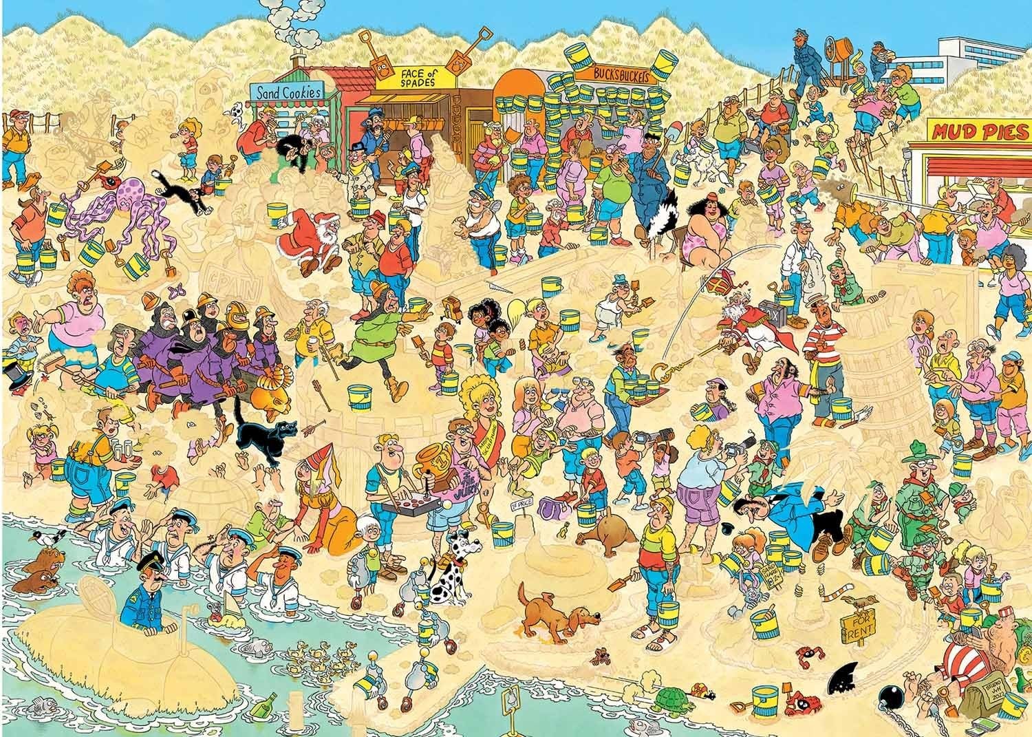 Ян Ван Хаастерен, скульптор из песка, головоломка 1000 Teile Erwachsene