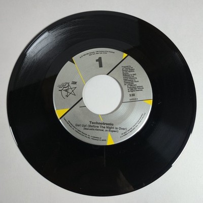 Technotronic ''Get Up'' ''Raw'' 45 Vg+ Tested Jukebox Rare 1990