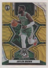 2021-22 Panini Mosaic Gold Wave Mosaic Prizm Jaylen Brown #35 7iu