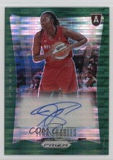 2024 Prizm WNBA Throwback Signatures Green Pulsar 18/25 Tina Charles Auto 0ds