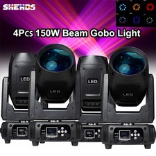 4Pcs LED 150W Beam Moving Head Light Gobo Light 8 18 Prism Show Bar KTV Party