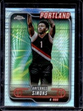 2024-25 Topps Chrome Anfernee Simons Prism Refractor #53 Trail Blazers