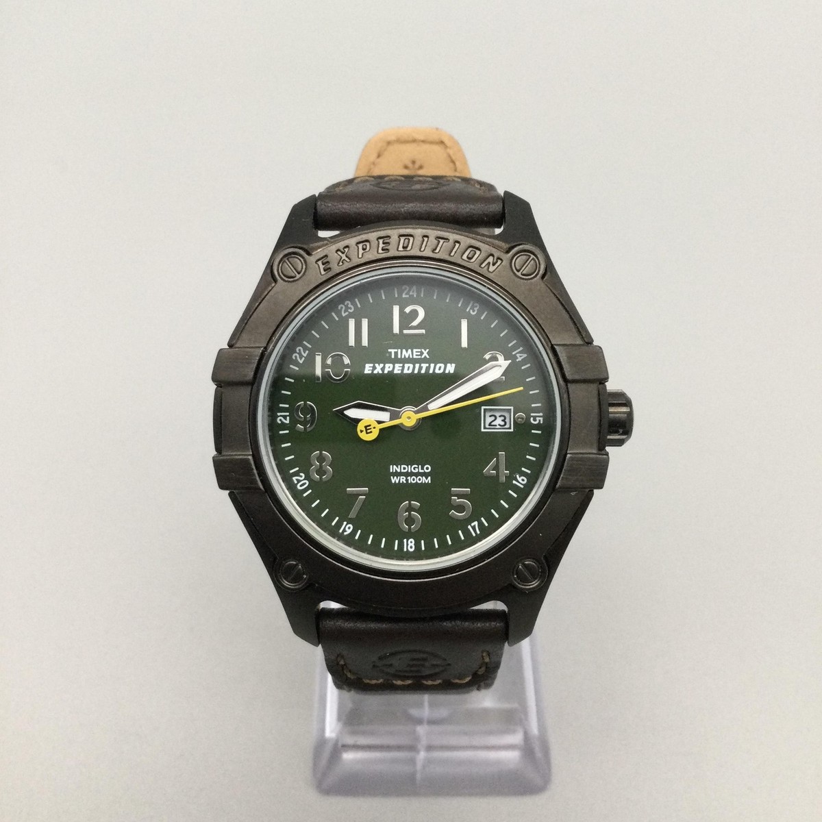 Timex Expedition Metal Field Mens Watch 41mm Green Dial Date