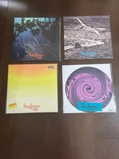 Suchmos 3 LP Slipmat Set with Stickers Used Analog Record Accessories