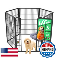 FXW Homeplus Unleashed 40" 6-Panel Heavy Duty Indoor Dog Playpen for Large Dogs