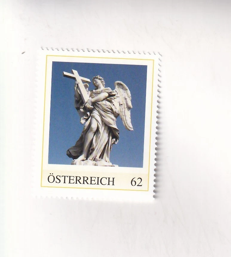 BRIEFMARKE PM Österreich BAROCK Basilika ROM Engel mit dem KREUZ postfrisch - Bild 1 von 1