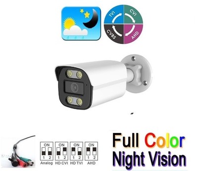 Full Metal 4 in 1 AHD TVI CVI 5MP 2MP BNC Night Vision CCTV Security Camera 2.8m
