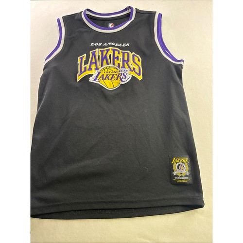 NBA Los Angeles Lakers Youth Black Mesh Basketball Jersey Size L 14-16