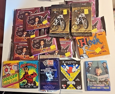 Vintage Trading cards, Unopened Home Alone 2 Lost in NY,  Hook, Soccer, Racing