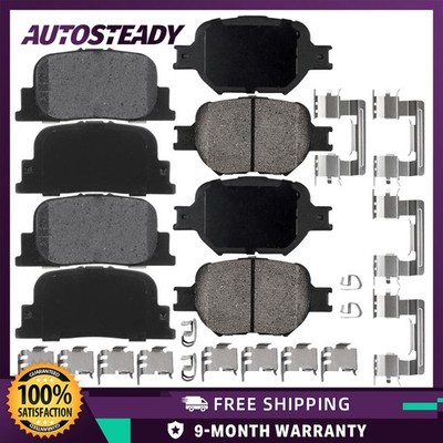 Front Rear Ceramic Brake Pads Kit for 2005 2006 2007 2008 2009 2010 Scion TC