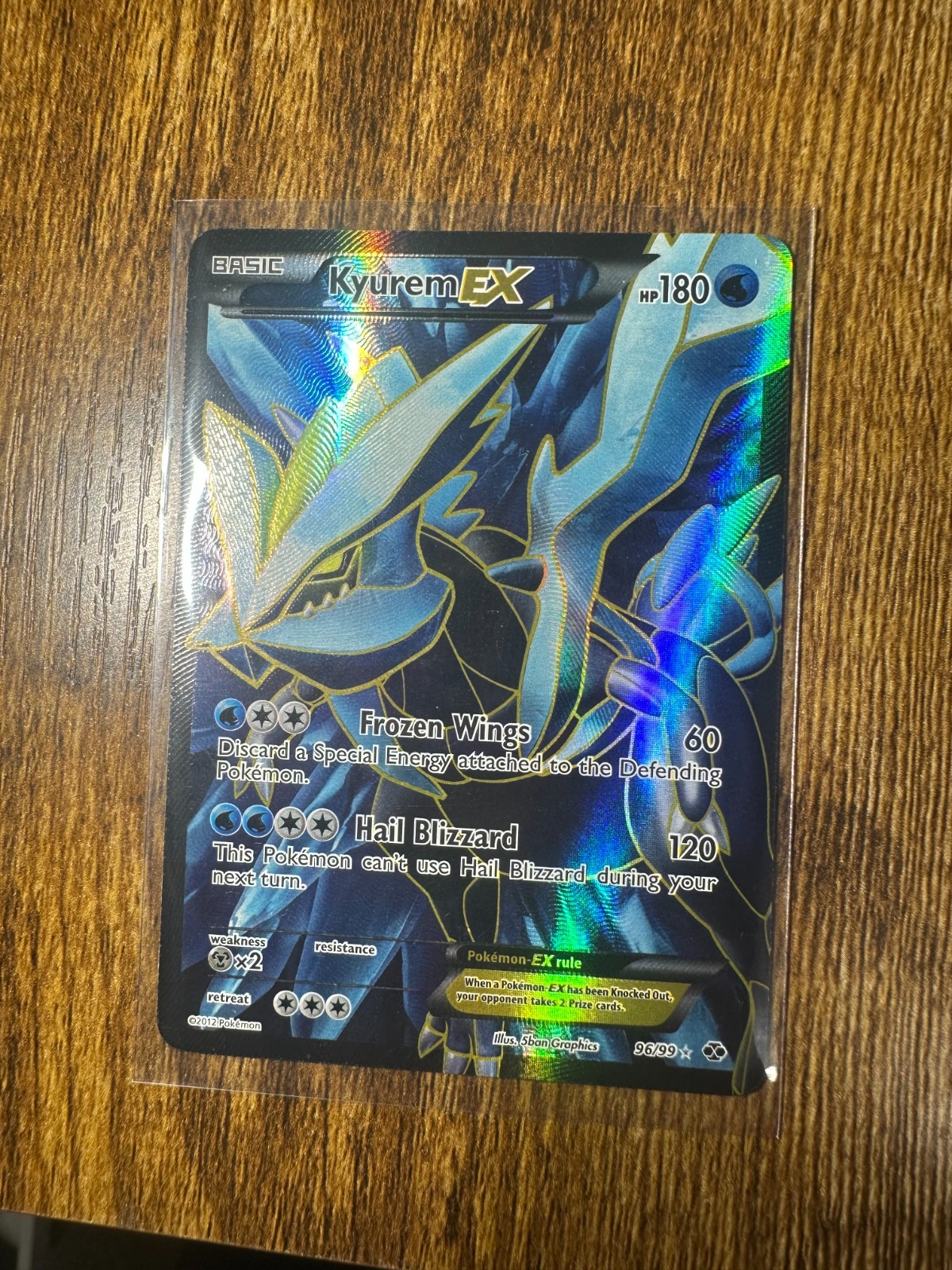 Kyurem EX 96/99 Full Art Black & White Next Destinies Pokemon TCG NM