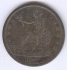 1877 Trade Silver Dollar + SILVER + Circulated + No Reserve!