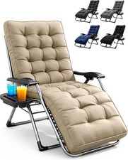 KEPLIN Square Tube Gravity Chair with Cushion 1 Pack – Extra Wide 72cm Zero Grav