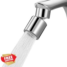 Hibbent NSF Faucet Aerator Chrome 360 Twist Dual-Function Sink