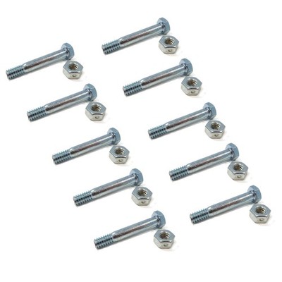 (Pack of 10) Shear Pin Bolt & Nut for Ariens Plus, Sno-Tek, Sno-Thro 20'' & 24''