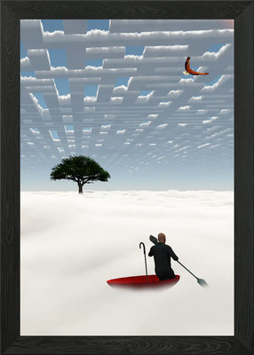 Escape from reality Framed Wall Art Poster Canvas Print Picture