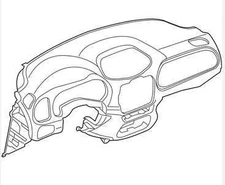 DASH PANEL 5UV73LXHAA 2015-2017 JEEP RENEGADE