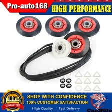 4392067 Dryer Repair Kit Belt Rollers & Idler For Whirlpool Kenmore Maytag Duet