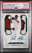 2016 Flawless Pedro Martinez Emerald Patch Auto /5 PSA 9/9 Red Sox HOF🔥