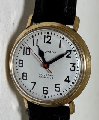 Collector's 1963 Bulova Accutron 214 Railroad Approved Gold Filled Vintage Watch
