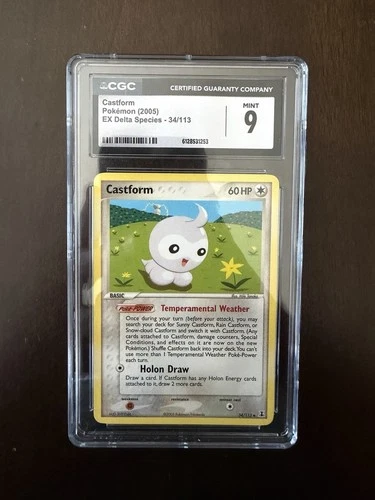 Pokémon TCG Castform EX Delta Species 34/113 Regular Uncommon CGC 9