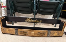 40" Long Custom Wood Blanton's Bourbon Display Shelf-Holds all 8 Bottles