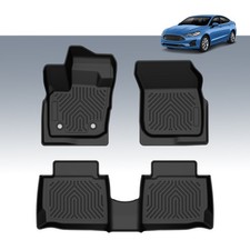 New Floor Mats Fit For 2017-2020 2018 Ford Fusion All-weather Tpe Rubber Liner