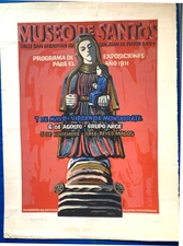 Lorenzo Homar 1971 signed-numbered silkscreen Virgen Monserrate -Puerto Rico Art