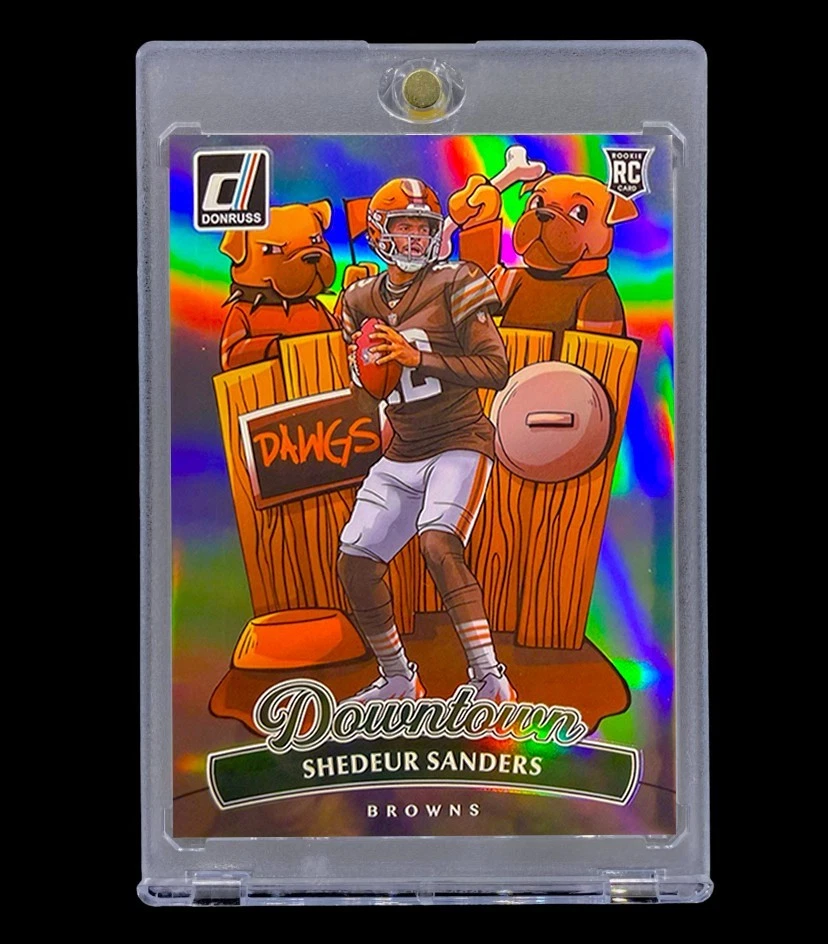 SHEDEUR SANDERS ROOKIE DOWNTOWN REFRACTOR GRAN TAMAÑO Holo Prizm - MARRÓN Foto 2 de 4