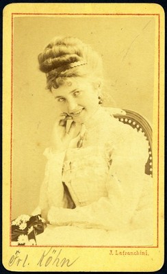 pretty woman w amazing hair, actress (?), ID frau Köhn, Vienna by Lafranchini,