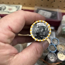 Lot Of 5 Rolls Of 2025 P Kennedy Half Dollars HEADS/TAILS UNC BU 100 Coins Total