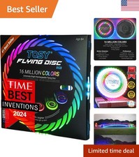 108 RGB Flying Disc - Super Bright, Waterproof  Rechargeable Frisbee Fun 
