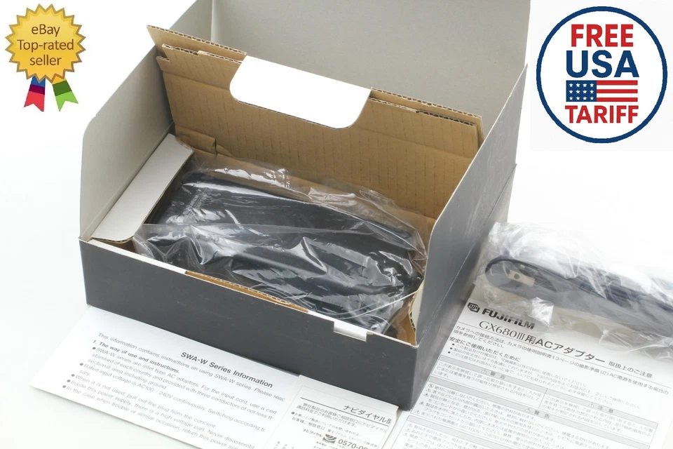 RARO [Caja sin usar] Adaptador de CA Fuji Fujifilm para GX680 III Profesional de JAPÓN Foto 2 de 4