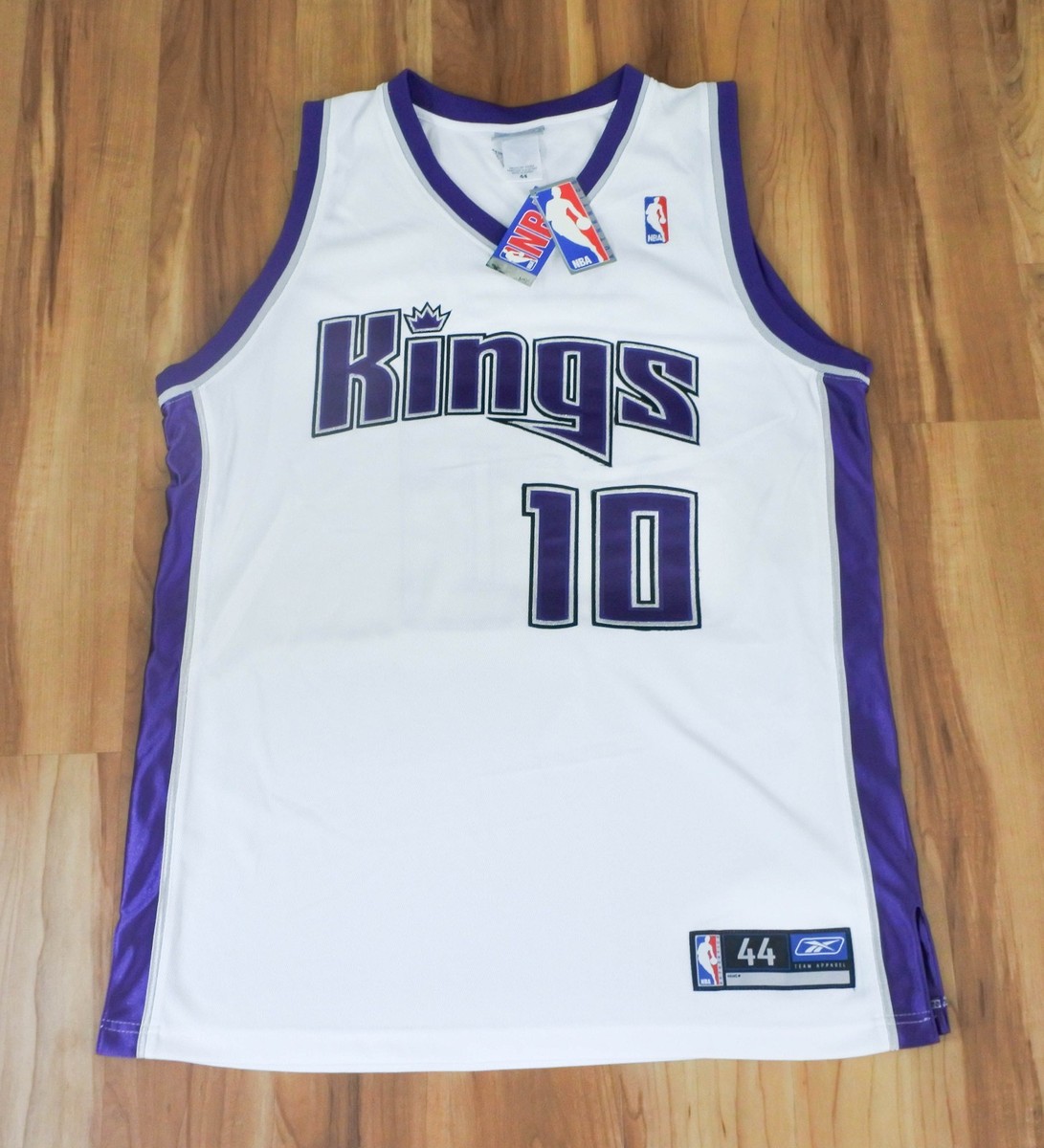 Mike Bibby Sacramento Kings Reebok Jersey Authentic White Sewn NBA