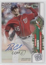 2020 Topps Holiday WalMart Mega Box 134/141 Patrick Corbin #HWA-PC Auto 0v2