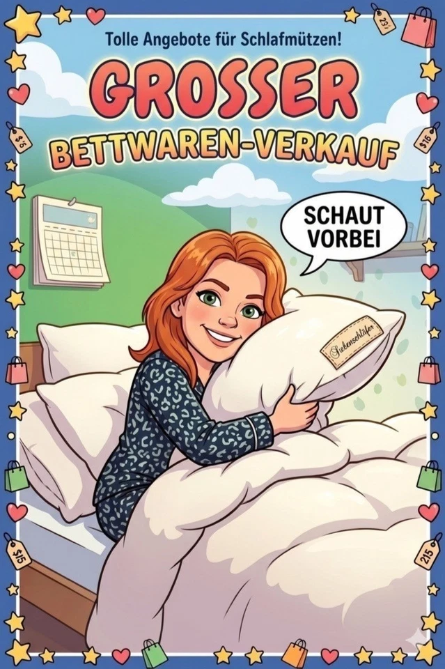 Großer Bettwaren-Verkauf! Bettdecken, Kopfkissen und Nackenstützkissen