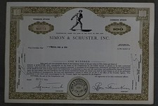 52 X Simon & Schuster, Inc. 1960/70 100 akcji