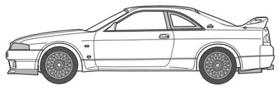 Fujimi 1/24 Wangan Midnight R33 RGO Model Kit