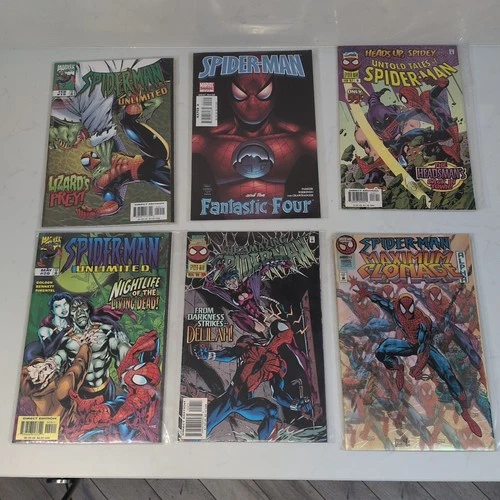 Vintage 90s Spider-Man Comic Collectors Bundle Vintage Marvel SEALED MINT